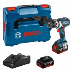 Bosch GSB 18V-110C Robust Combi Brushless With 1x5ah & 1x4ah Batteries In L-Boxx