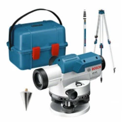 Bosch GOL 20D Professional Optical Level, Leveling Rod & Tripod