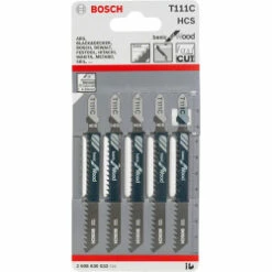 Bosch T111C Jigsaw Blade For Wood 4-50mm (Pack Of 5) P/No. 2 608 630 033