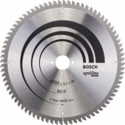 Bosch 250 X 30 X 80 Teeth Optiline Wood Circular Saw Blade P/No. 2 608 640 645