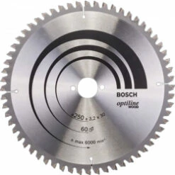 Bosch 250 X 30 X 60 Teeth Optiline Wood Circular Saw Blade P/No. 2 608 640 644