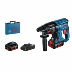 Bosch GBH 18V-21 SDS Plus Professional Cordless Rotary Hammer Brushless With 2 X 4.0Ah Batteries