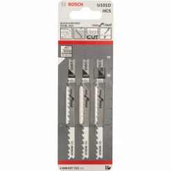 Bosch U101D Jigsaw Blade For Wood 10-45mm (Pack Of 3) P/No. 2 608 637 723