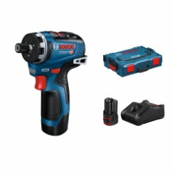 Bosch GSR12V-35 HX Drill / Driver Chuck, 2 X 3.0Ah Batteries, Charger & LBOXX