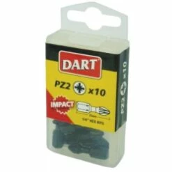 Dart PZ2 X 25mm Impact Driver Bits, Box Of 25 DDIPZ2-25