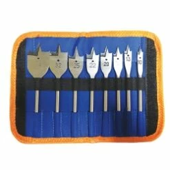 8 Piece Flat Bit Set 10, 13, 16, 20, 22, 25, 32 & 38mm