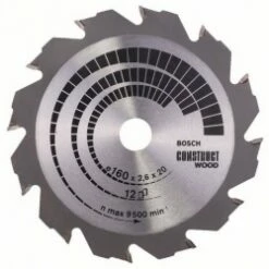 Bosch 190 X 30 X 12 Teeth TCT Circular Saw Blade 2 608 640 633