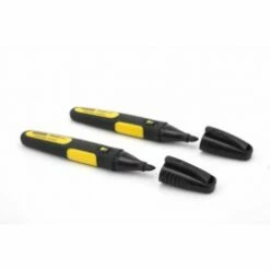 Stanley 0-47-314 Fatmax Chisel Tip Black Permanent Markers (Pack Of 2)