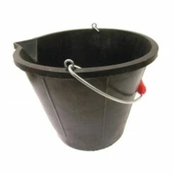 Black Tyre Rubber Bucket 14 Litre