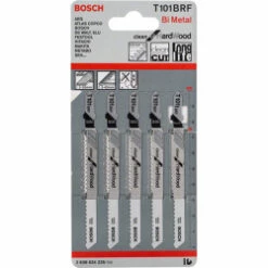 Bosch T101BRF Jigsaw Blade For Wood 3-30mm (Pack Of 5) P/No. 2 608 634 235