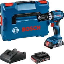 Bosch GSB 18V-45 Combi With 2 X 2.0ah Batteries In L-BOXX