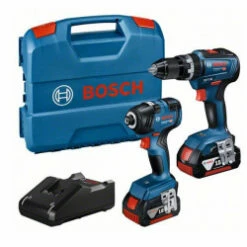 Bosch GSR 18V-55 & GDR 18V 200 With 2 X 4.0Ah Batteries In L-CASE