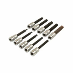 Laser 10 Piece 3/8" Drive 92mm Long Hex Drive Bit Set 7163