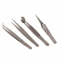 Faithfull 4 Piece Stainless Steel Tweezer Set FAITWSET4
