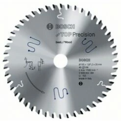 Wood Plunge Cut Circular Saw Blade 165 X 20 X 48 Teeth