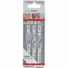 T144DHM Bosch Jigsaw Blades Wood / Plastic Carbide (Pack Of 3) 2 608 665 071