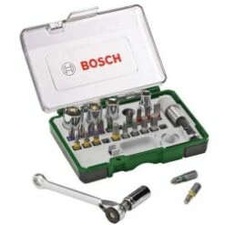 Bosch 27 Piece Screwdriving Set With Mini Ratchet 2607 017 160