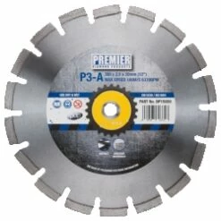 350 X 25mm 3 Star Diamond Blade For Asphalt & Abrasive Material DP15055 P3/A